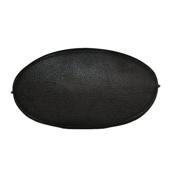 Carla Bucket Ebony/Chestnut Leather Handbag Luana Italy NWT - Picture 5 of 7